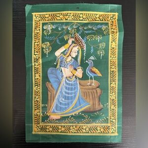 Hand painted linen pieces